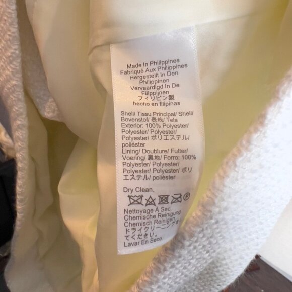 J.Crew $218 Petite Tweed Lady Jacket in Ivory Size P12 BW907 - Picture 10 of 10